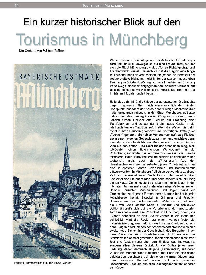 Ein kurzer historischer Blick auf den Tourismus in Münchberg product image (1)