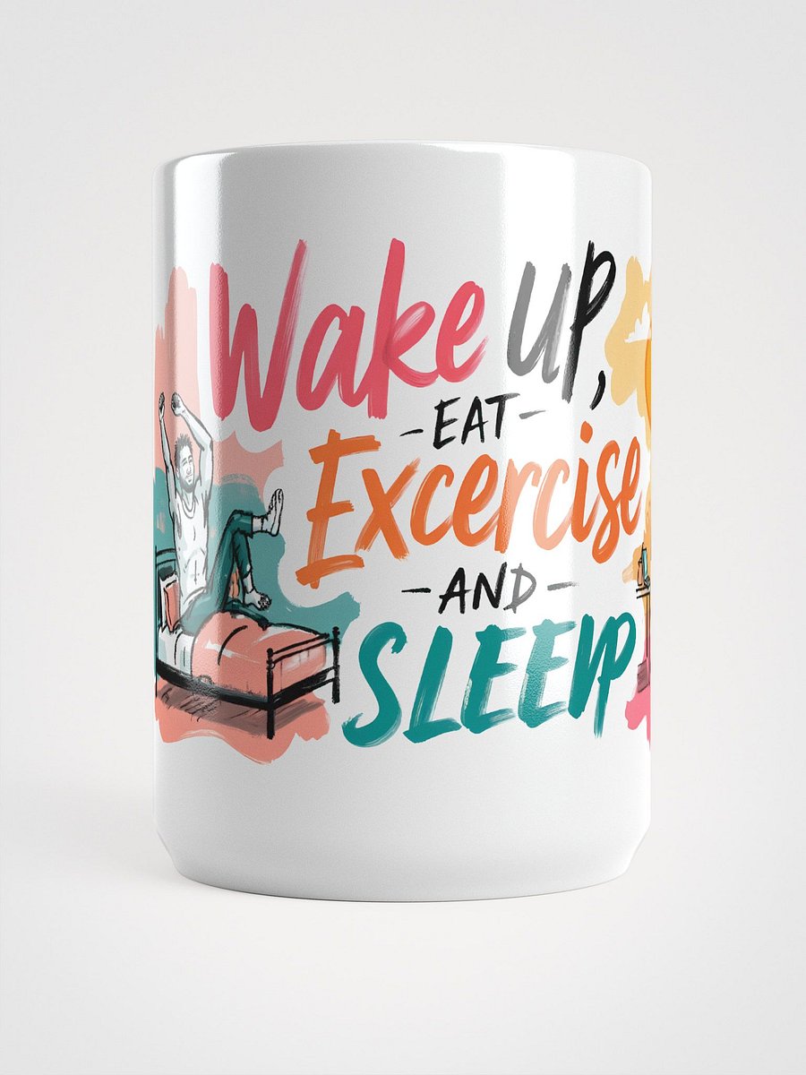 Sunrise Fitness Motivation | Wake-Up Workout Art Glossy Mug product image (5)