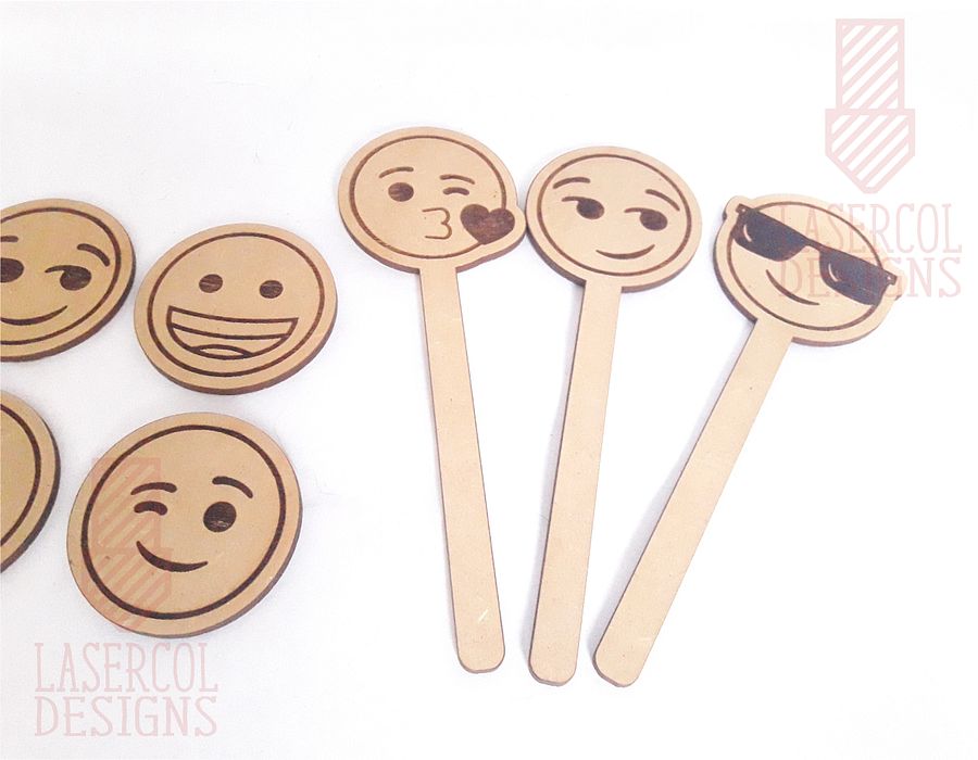 Emojis Set 2 - Laser Cut Files product image (8)