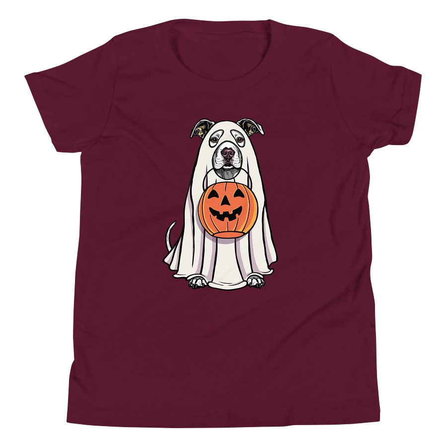 Halloween American Pitbull Terrier(White) Youth T-Shirt product image (16)