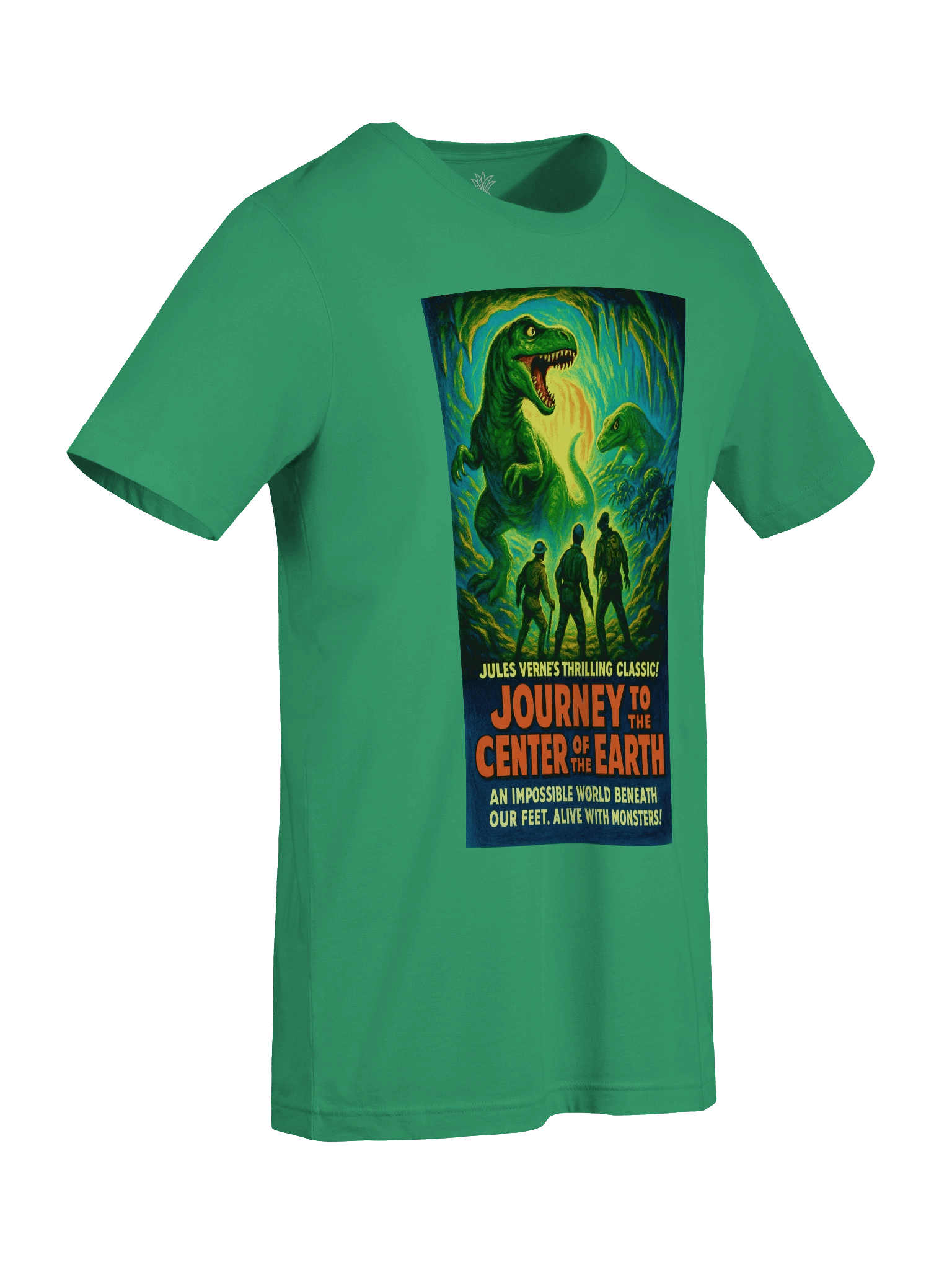 "Journey to the Center of the Earth" 1950's Faux Retro Film Poster Jules Verne Unisex T-Shirt product image (21)