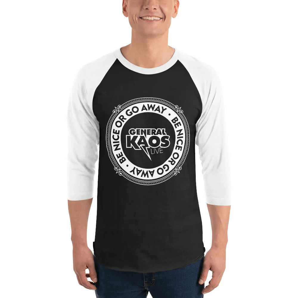 BE NICE (Baseball Tee - LIGHT LOGO) product image (3)