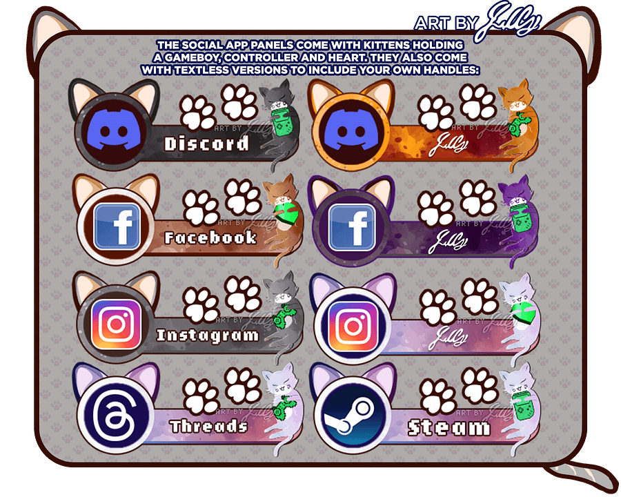 Gaming Kitty Streamer Panels product image (5)