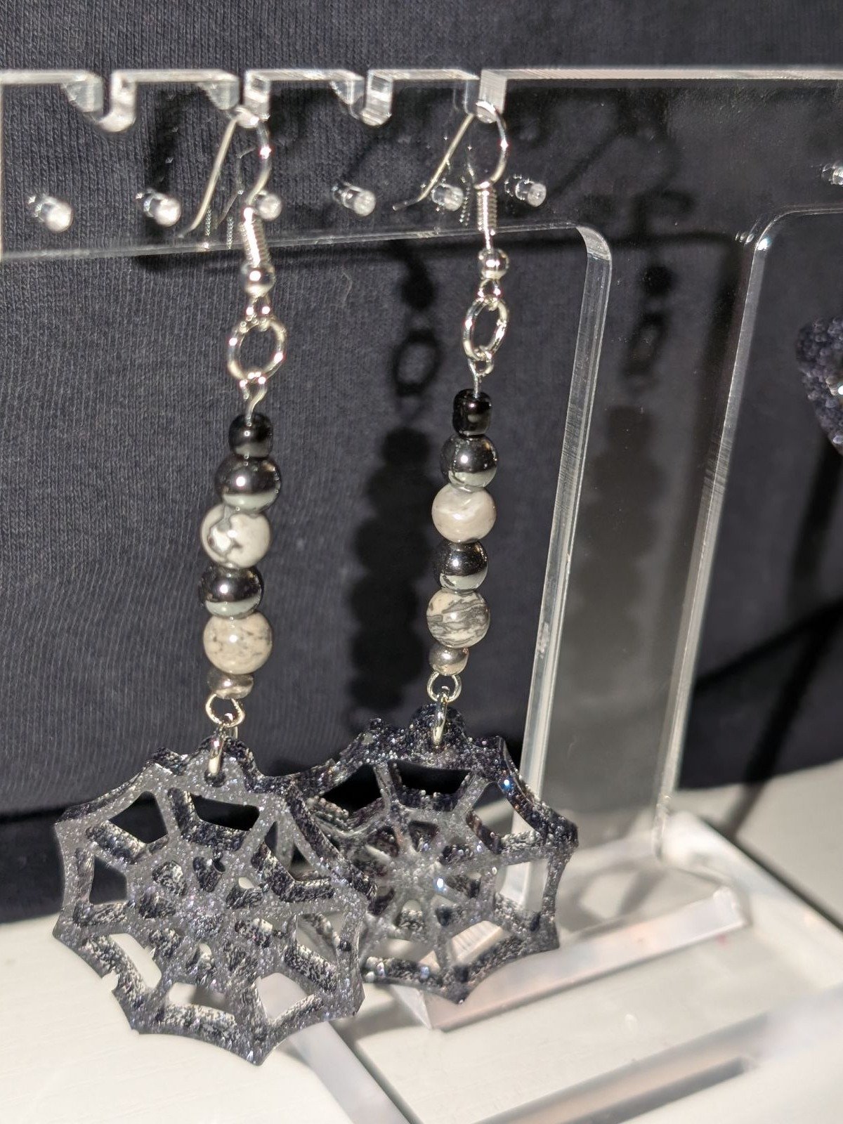 Spider Web Earrings! product image (1)