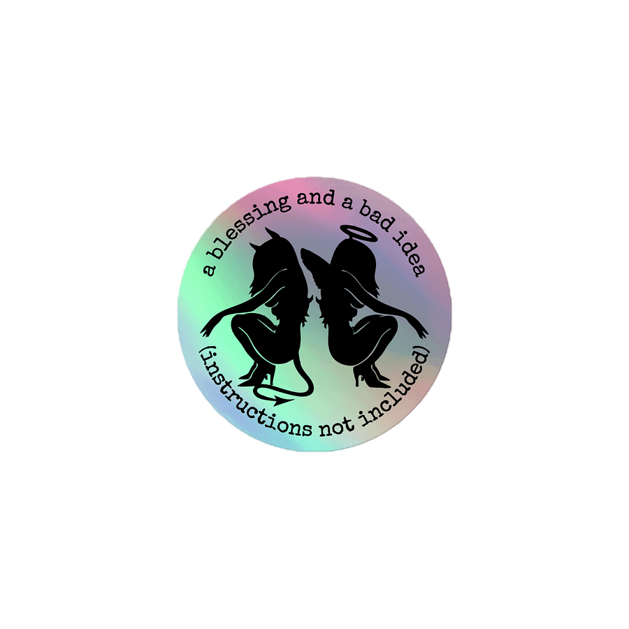 instructions not included Holo Sticker product image (1)