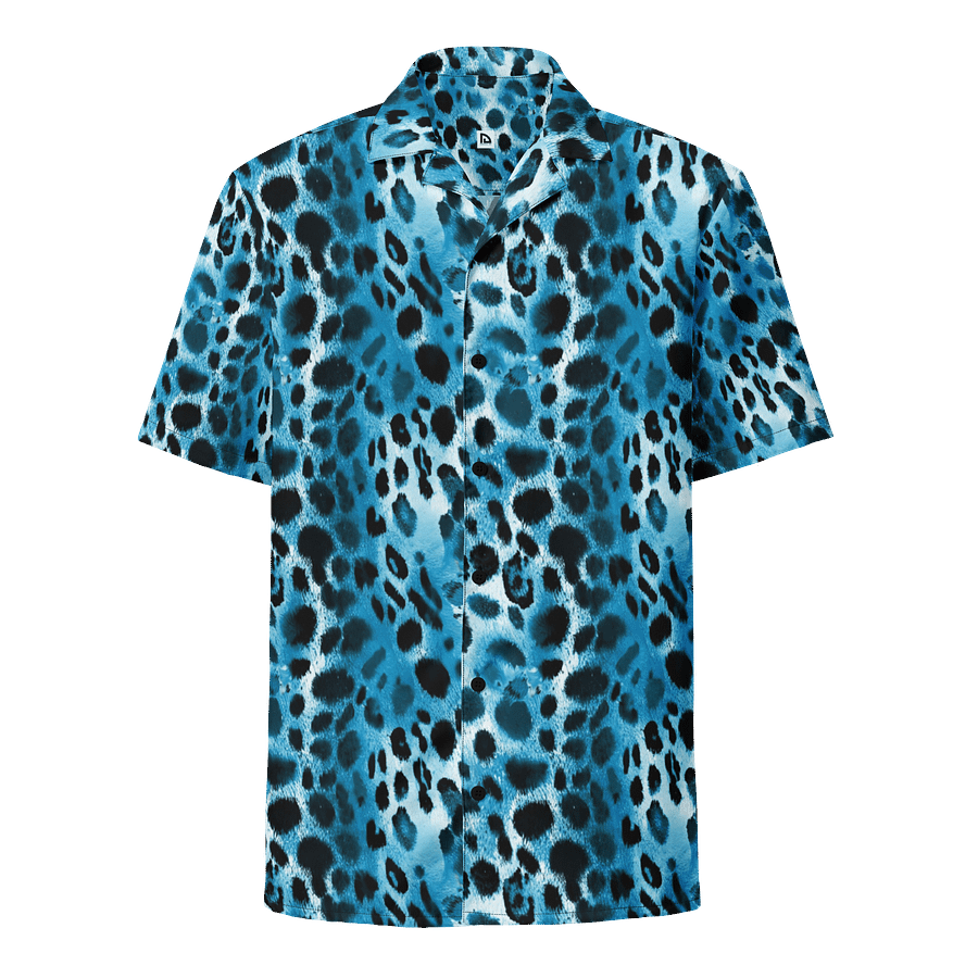 Blue Leopard Hawaiian Shirt product image (1)