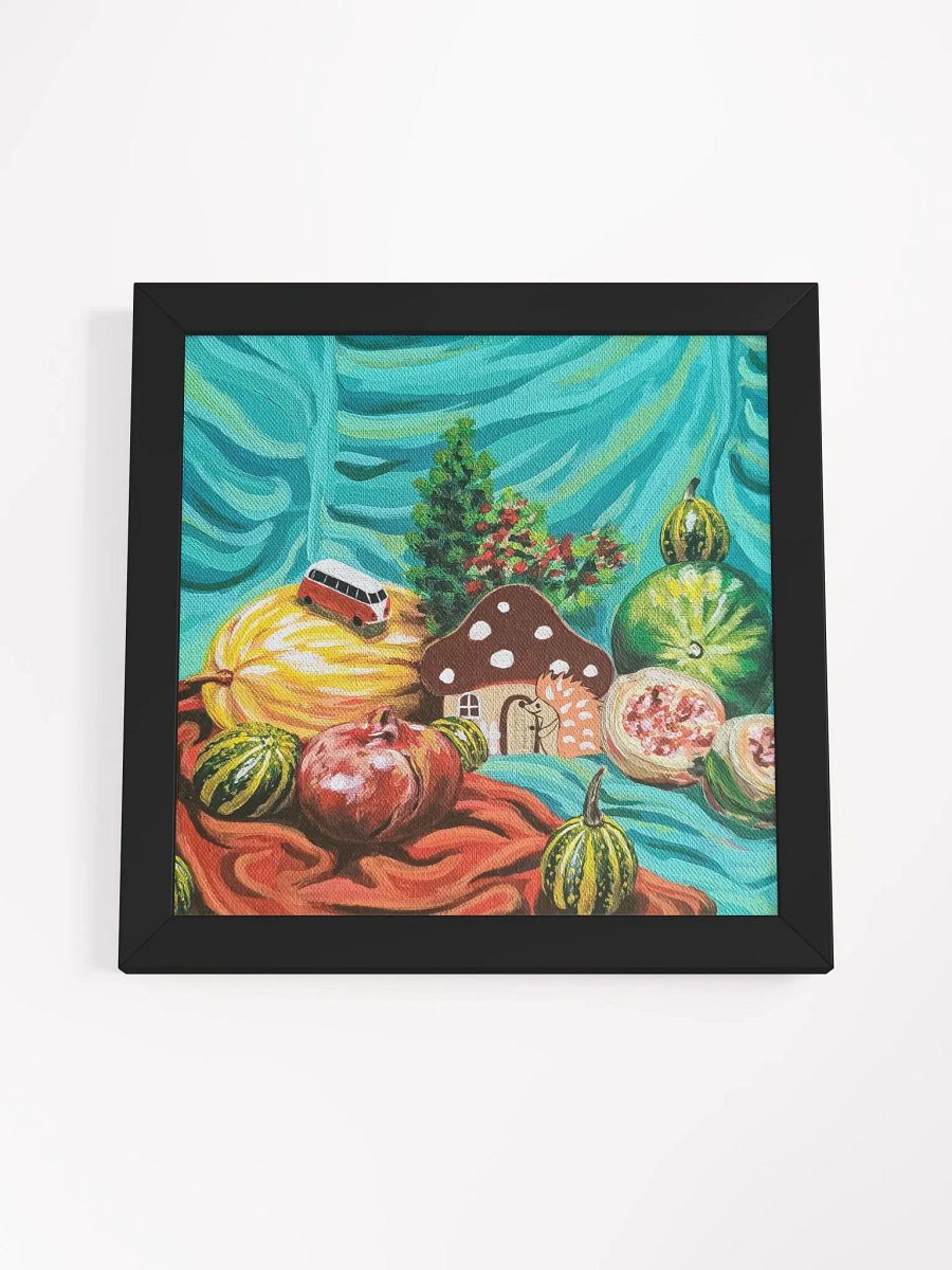 Whimsical Hedgehog Mushroom Sanctuary Framed Print product image (4)