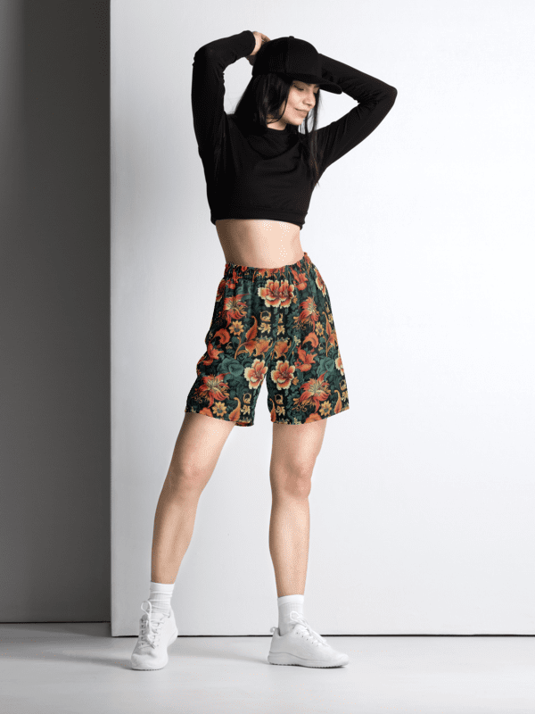 Sunset Flowers | Recycled Unisex Mesh Shorts product image (2)