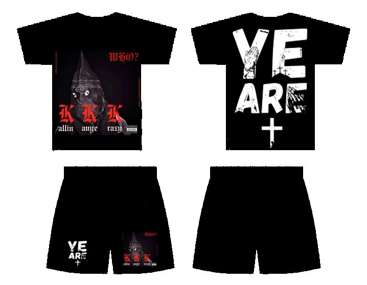 Who? Kallin Kanye Krazy - Tshirt/Shorts Bundle (Pre-Orders) product image (2)