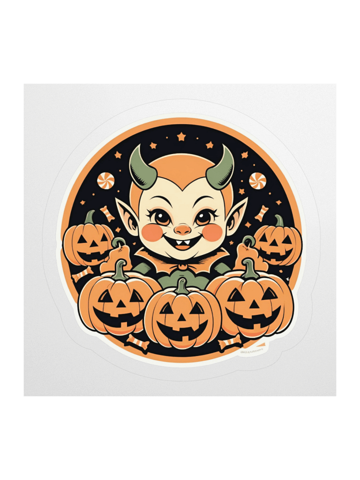 Halloween Devil Kiss Cut Sticker product image (1)