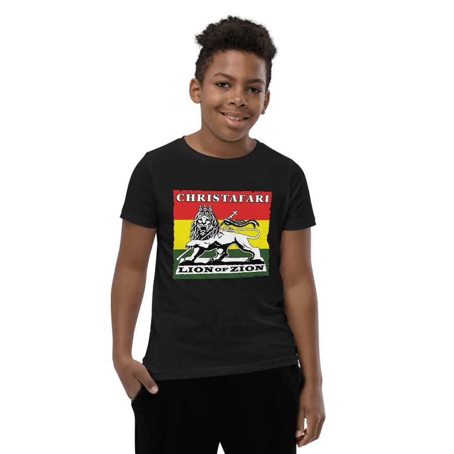 Christafari Kids Lion of Zion Flag T-Shirt product image (14)