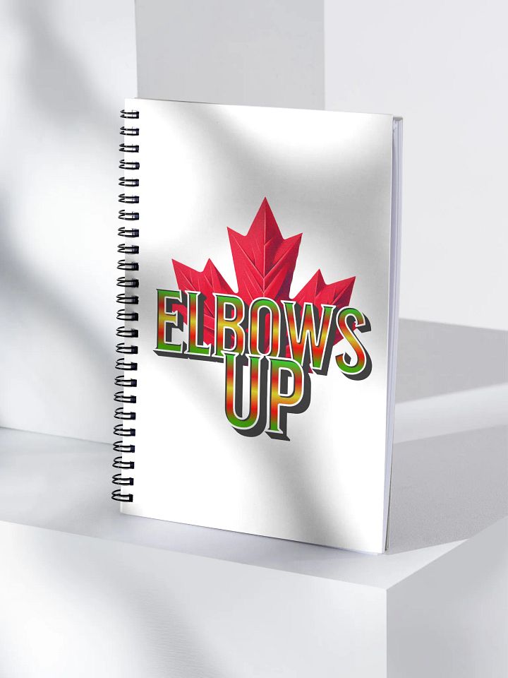 Elbows Up Maple Leaf Gradient Autumn Notebook product image (1)