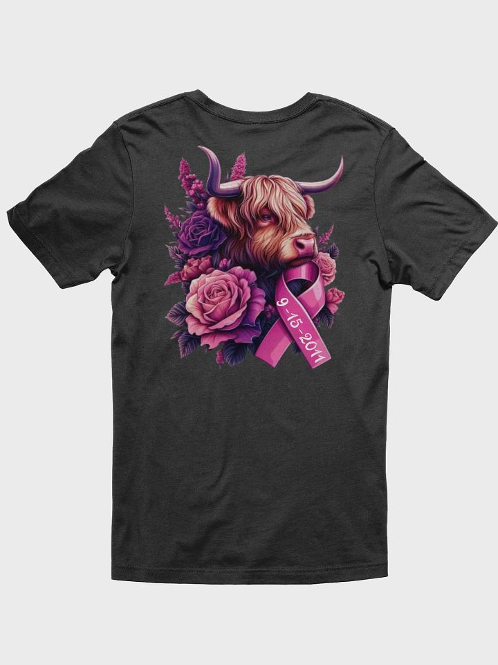 Highland Cow Blooms Breast Cancer Awareness T-Shirt product image (22)