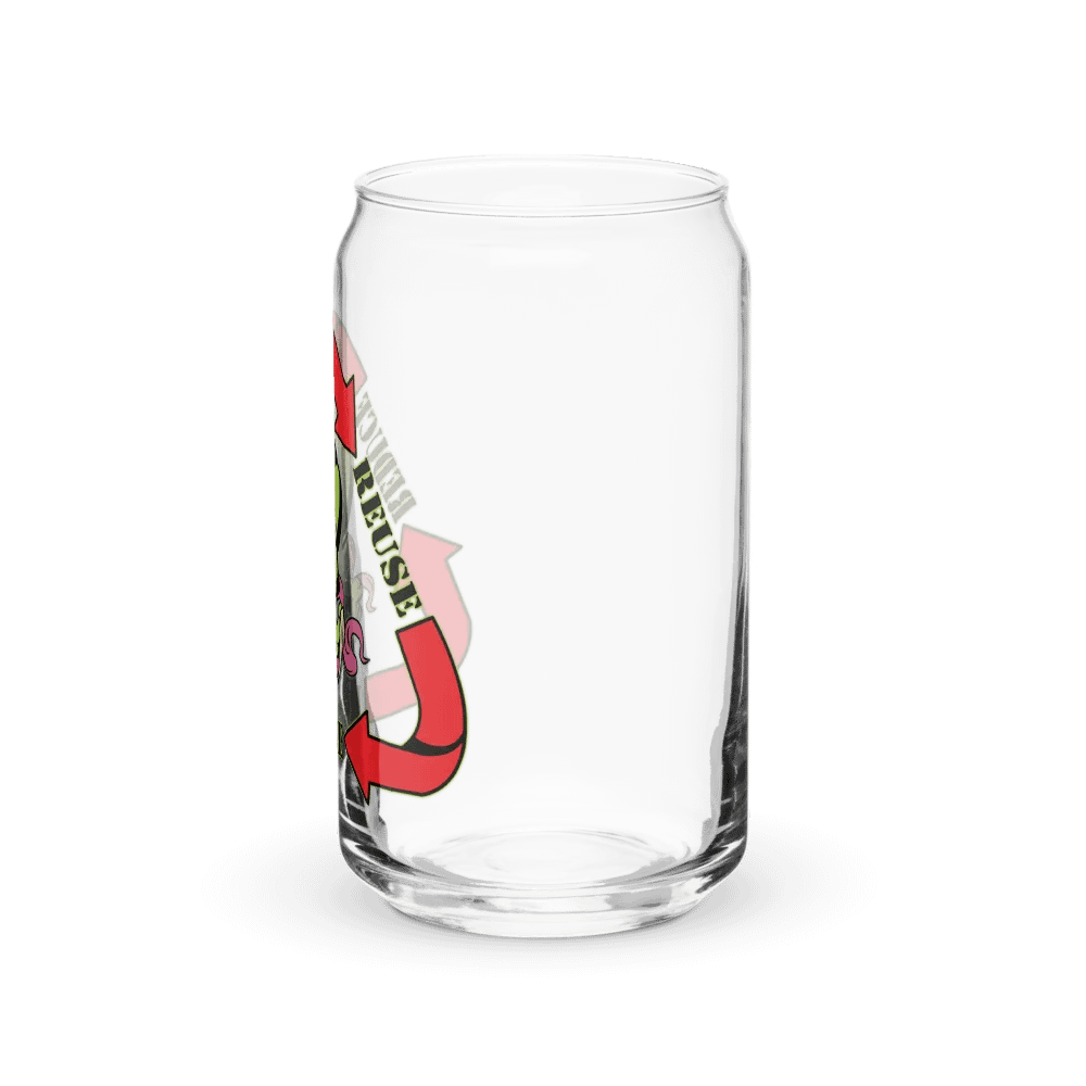 Biomass Reduce-Reuse-Recycle Can Shaped Glass product image (7)