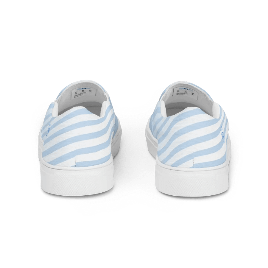 F3 Horse Logo Women's Slip On Canvas Shoes (Sky Blue) product image (5)