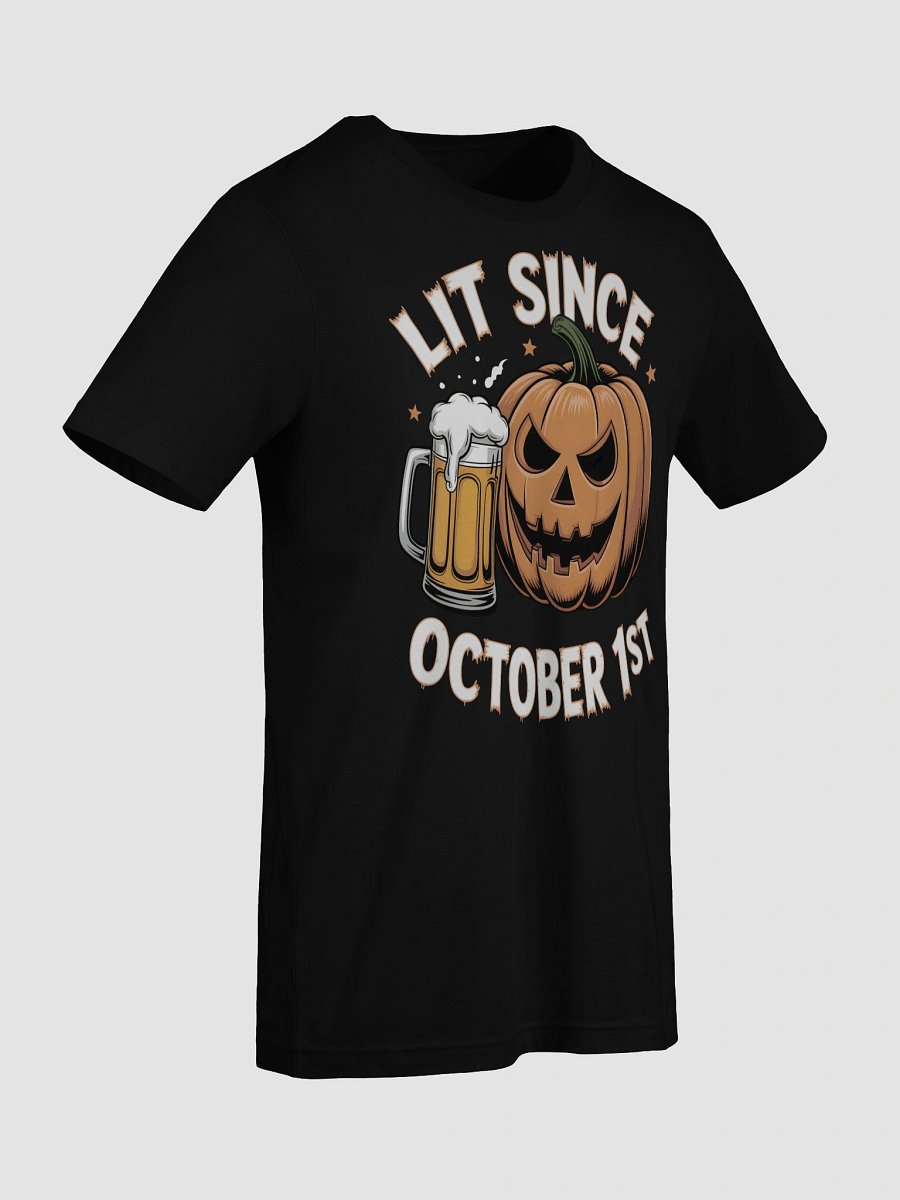 Lit Since October 1st - Mischievous Jack-O'-Lantern Beer T-Shirt product image (68)