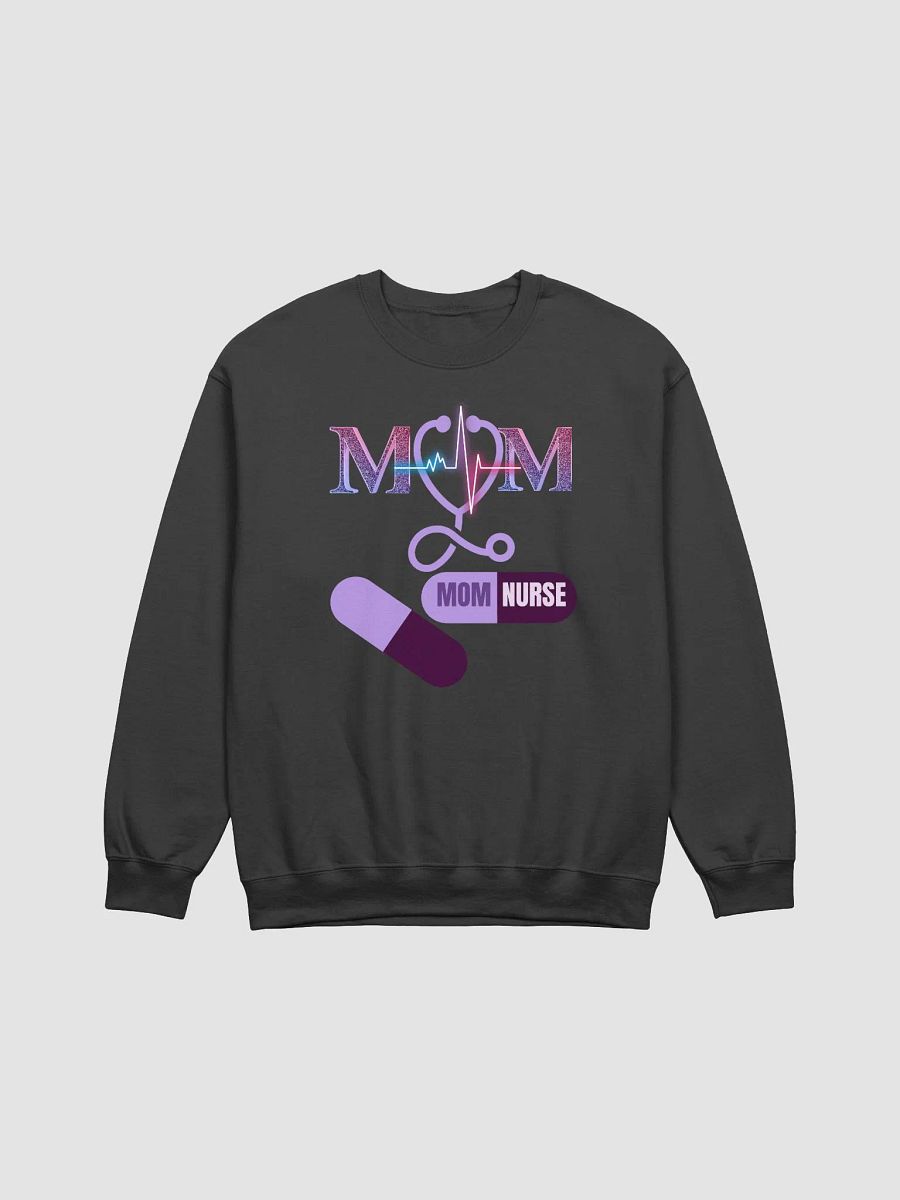 Nurse Mom Heartbeat Crewneck Sweatshirt product image (10)