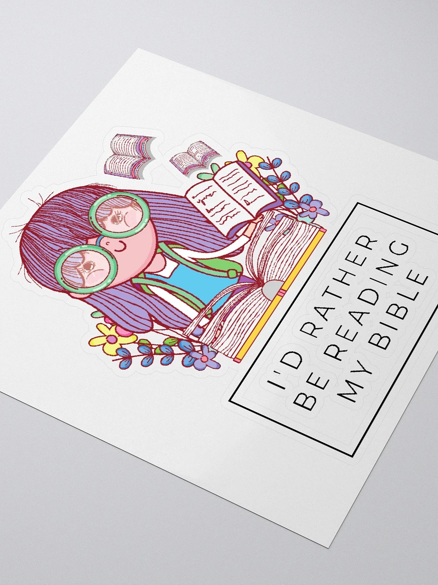 I'd Rather Be Reading My Bible Sticker product image (3)