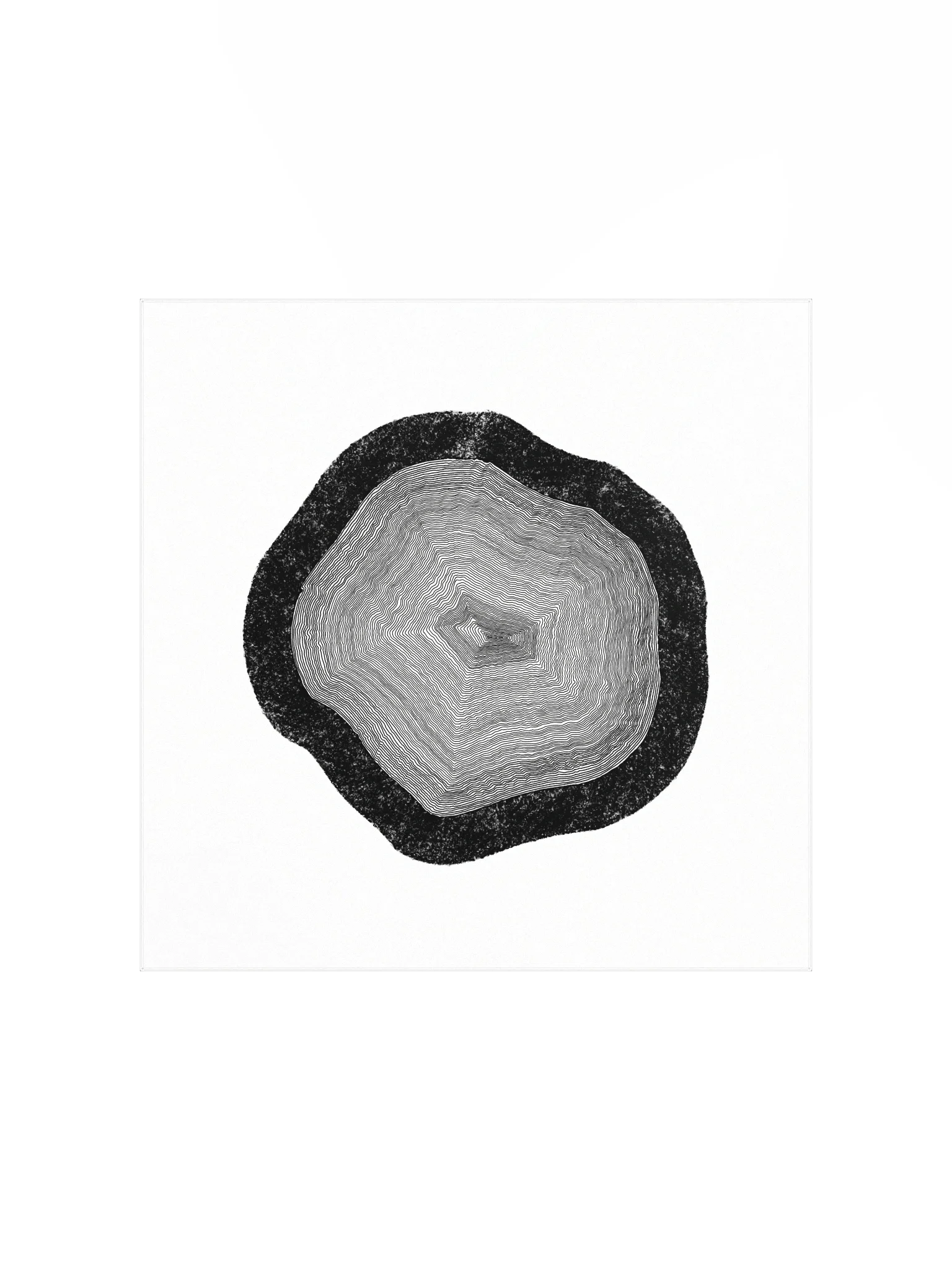 "Layers upon Layers" - Minimalist Poster (Wall Art) - White product image (1)