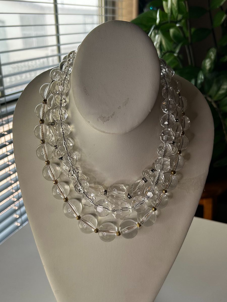 Clear Lucite Necklace Lot product image (7)