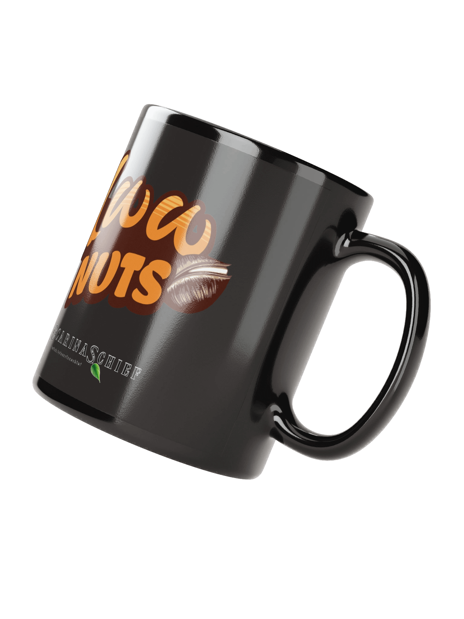 Aww Nuts Black Glossy Mug product image (2)