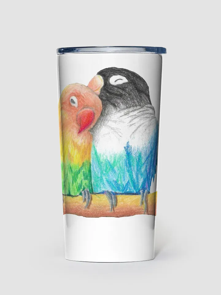 Lovebirds Drawing Travel Cup product image (1)