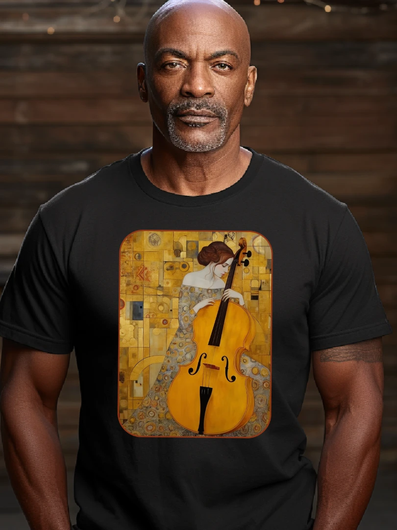 The Cellist - with a touch of Klimt product image (1)