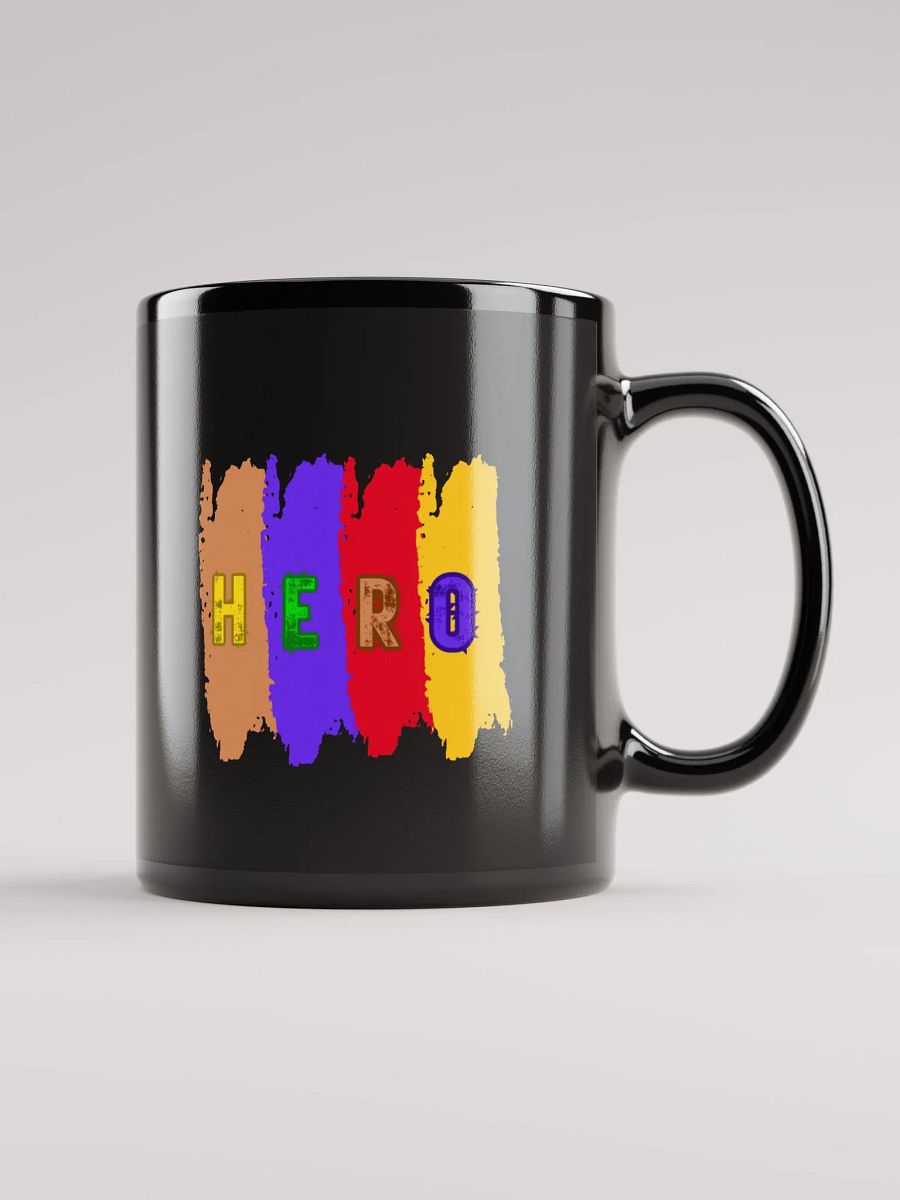 Double HERO Black Glossy Mug product image (2)