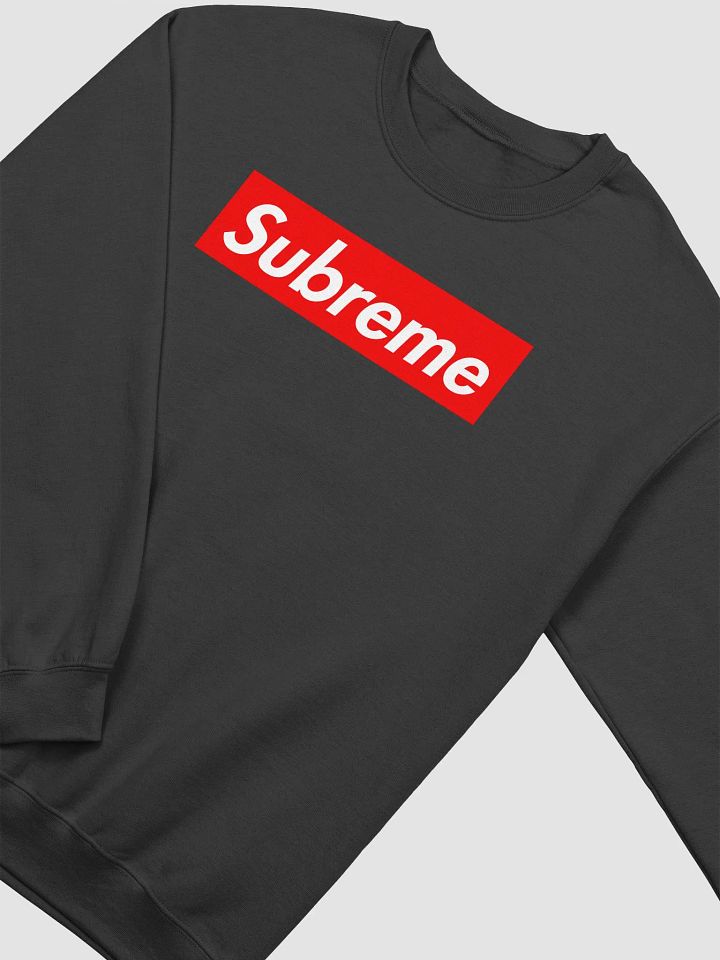 Red 'Subreme' Arab Parody Sweatshirt product image (2)