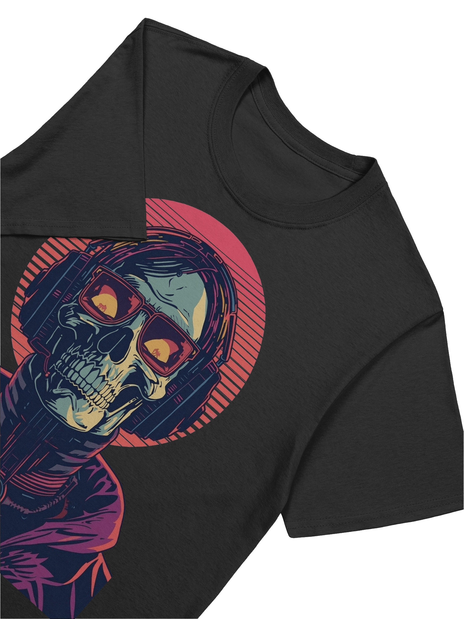 Neon DJ Skull T-Shirt product image (2)