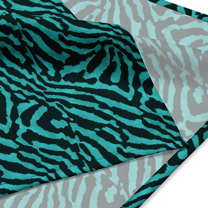 Teal Zebra Bandana product image (4)