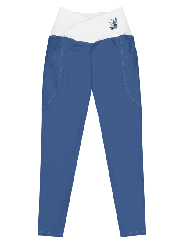 Women's High Waisted Leggings, Blue product image (9)