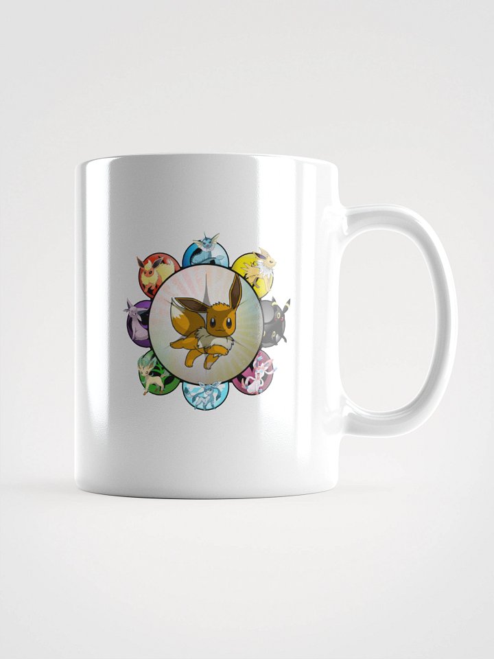Eevee Evolution Circle Glossy Mug product image (1)