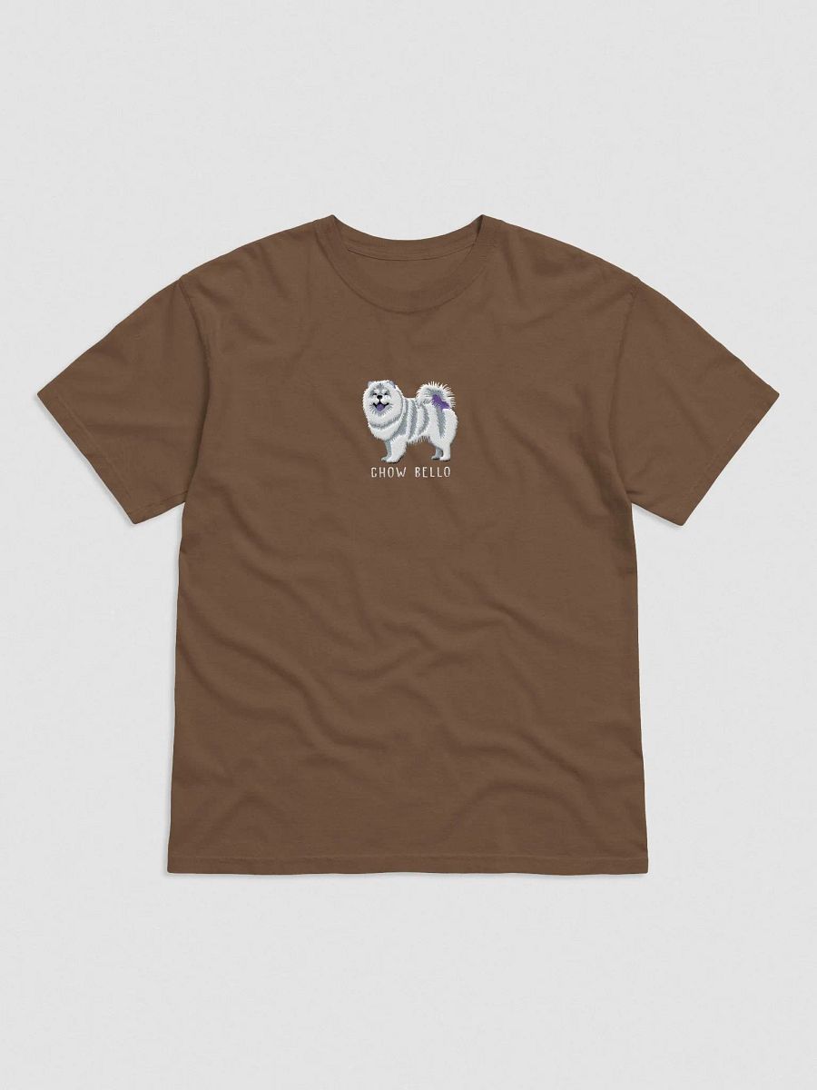 Chow Bello T-Shirt(Embroidered) of a Chow Chow(White) product image (4)