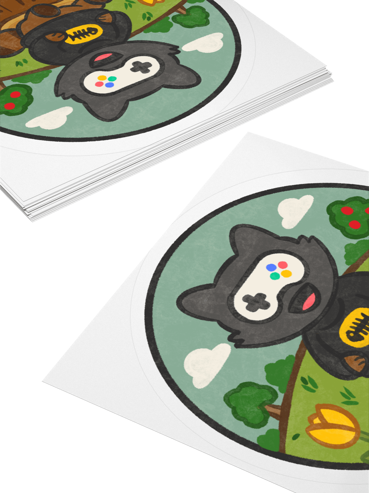 The Mori Plays "Cozy Raccoon" Sticker product image (1)