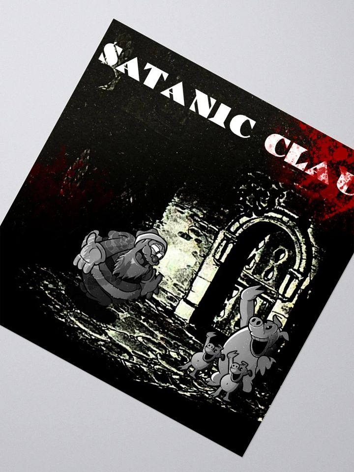 Satanic Claus Kiss Cut Stickers product image (5)