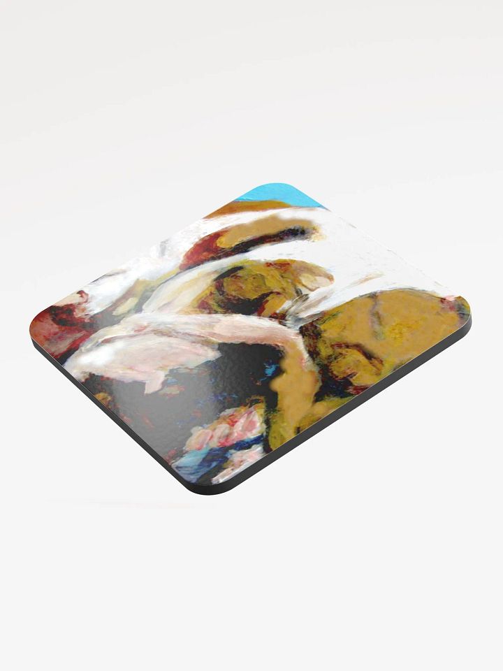 Vibrant Sleeping Bulldog Coaster Set product image (1)