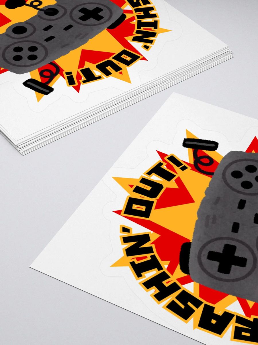 CRASHIN' OUT! Controller Kiss Cut Stickers product image (13)
