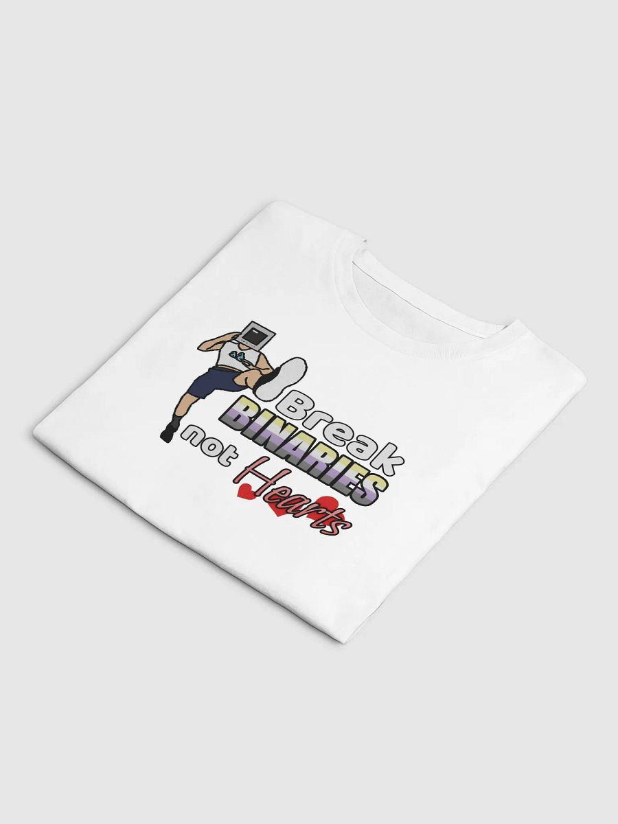 Break Binaries Not Hearts Crop Top (Non-Binary) product image (4)