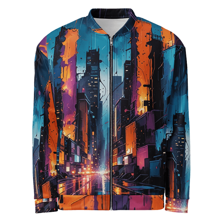 Abstract City 1 Bomber Jacket product image (1)