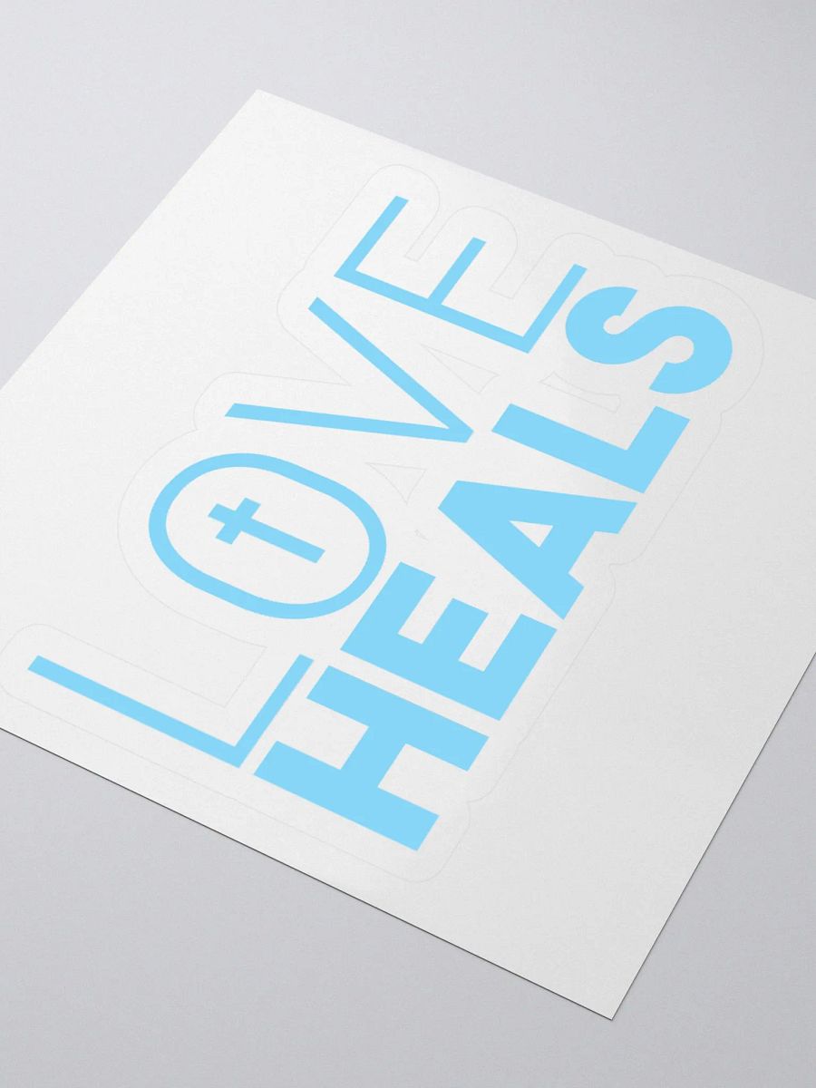 LOVE HEALS - Kiss Cut Stickers (blue) product image (2)