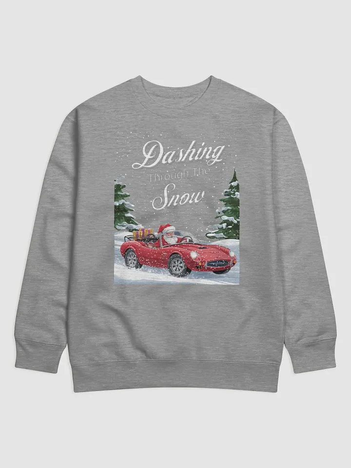 Dashing Through The Snow - Santa In A Red Convertible Sweatshirt product image (2)
