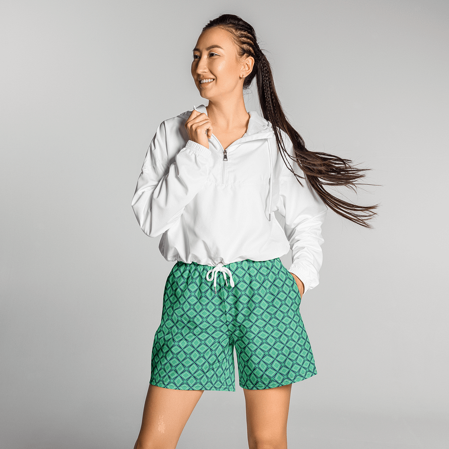 Geometric Illusion All Over Print Unisex Athletic Long Shorts product image (3)