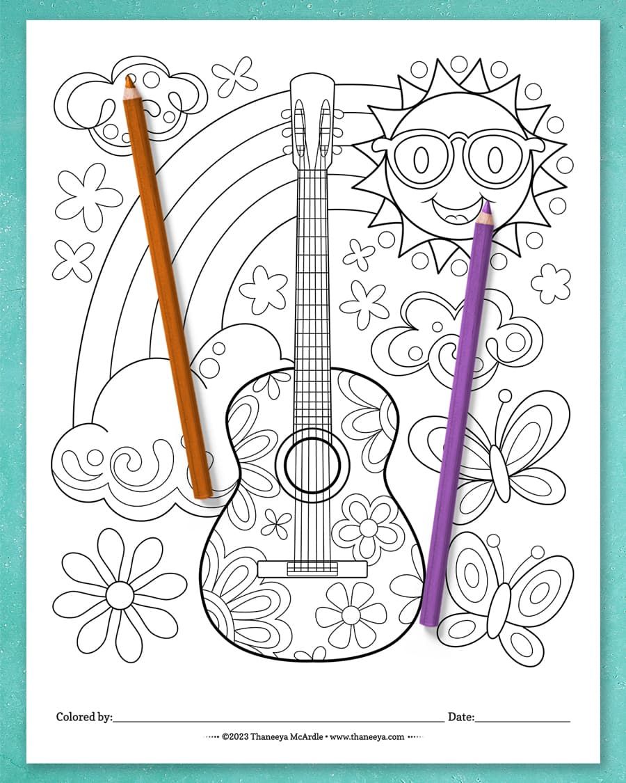 Super Groovy Coloring Pages product image (5)
