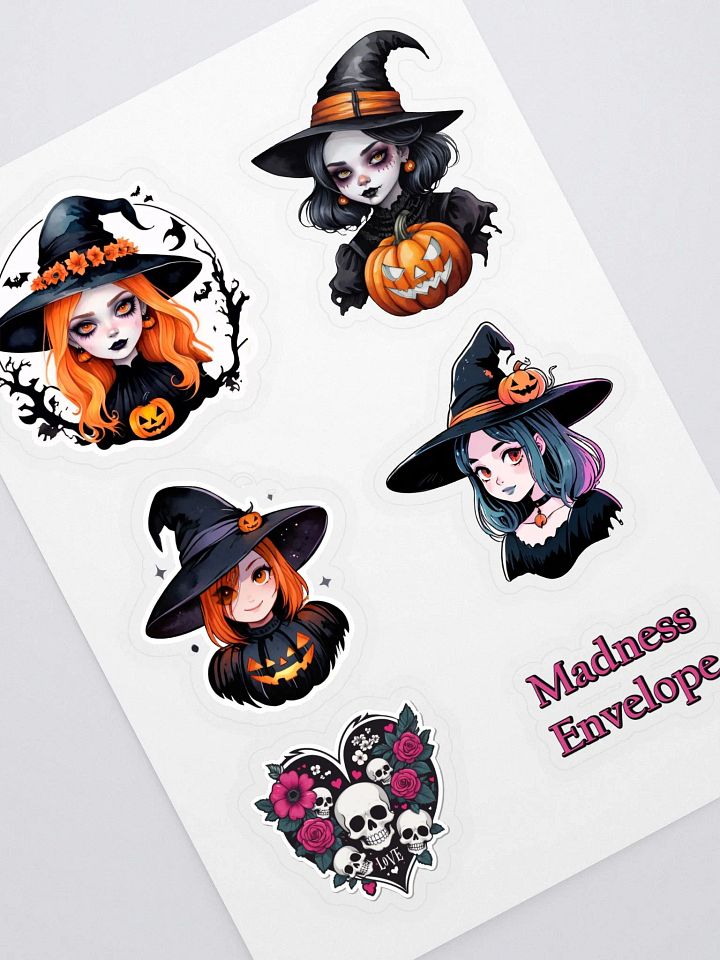 Halloween Witch Goth Girl - Collector's Sticker Pack product image (2)