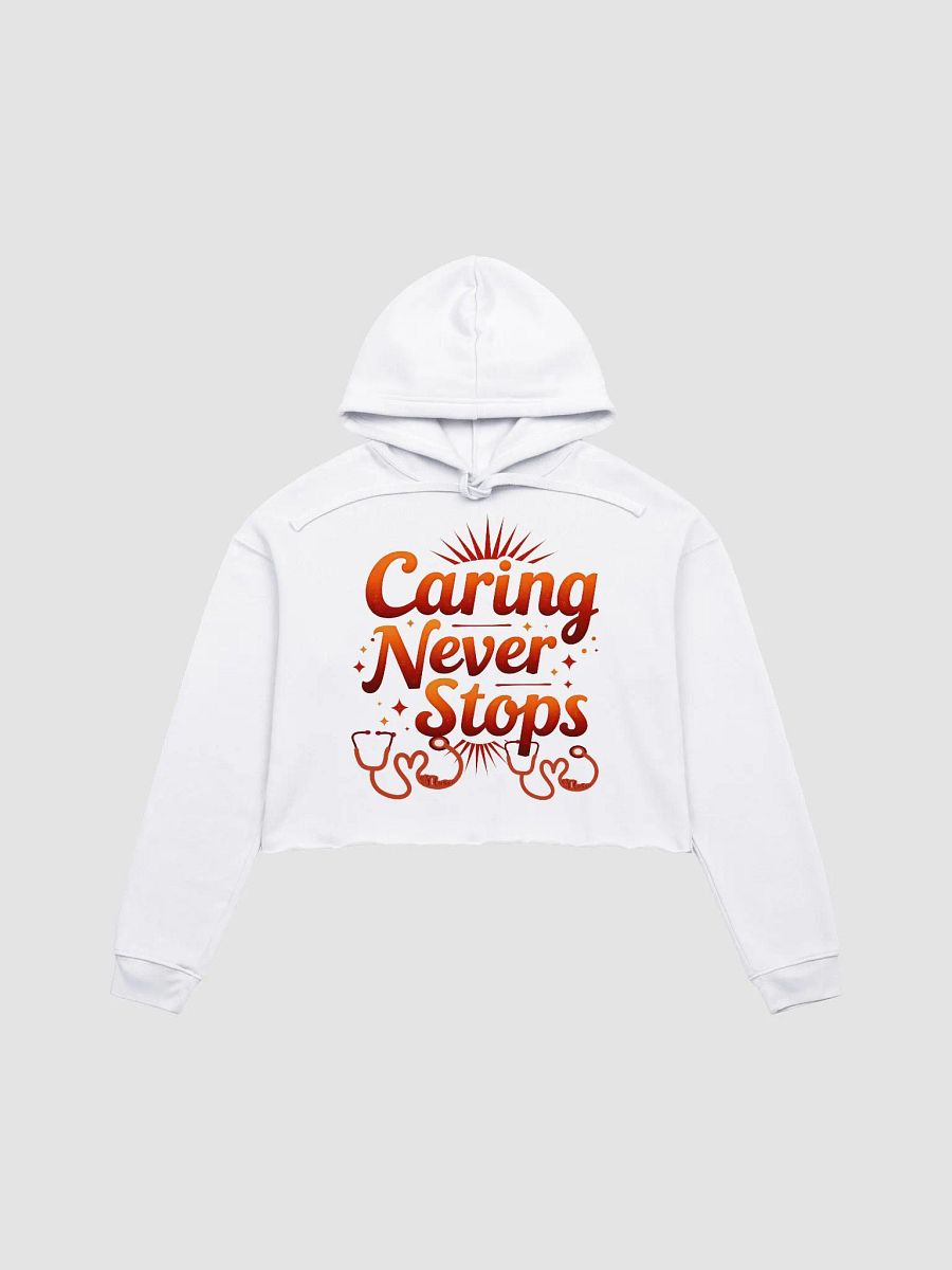 Caring Never Stops Crop Hoodie product image (5)
