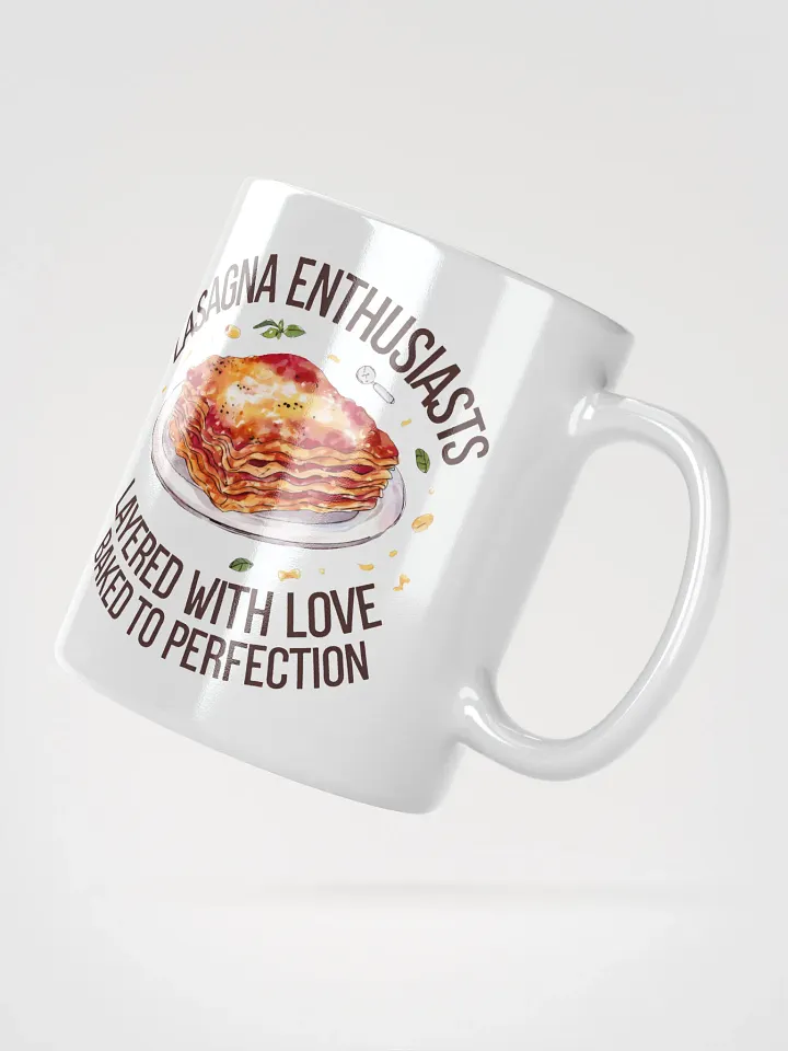 Lasagna Enthusiasts White Glossy Mug product image (6)