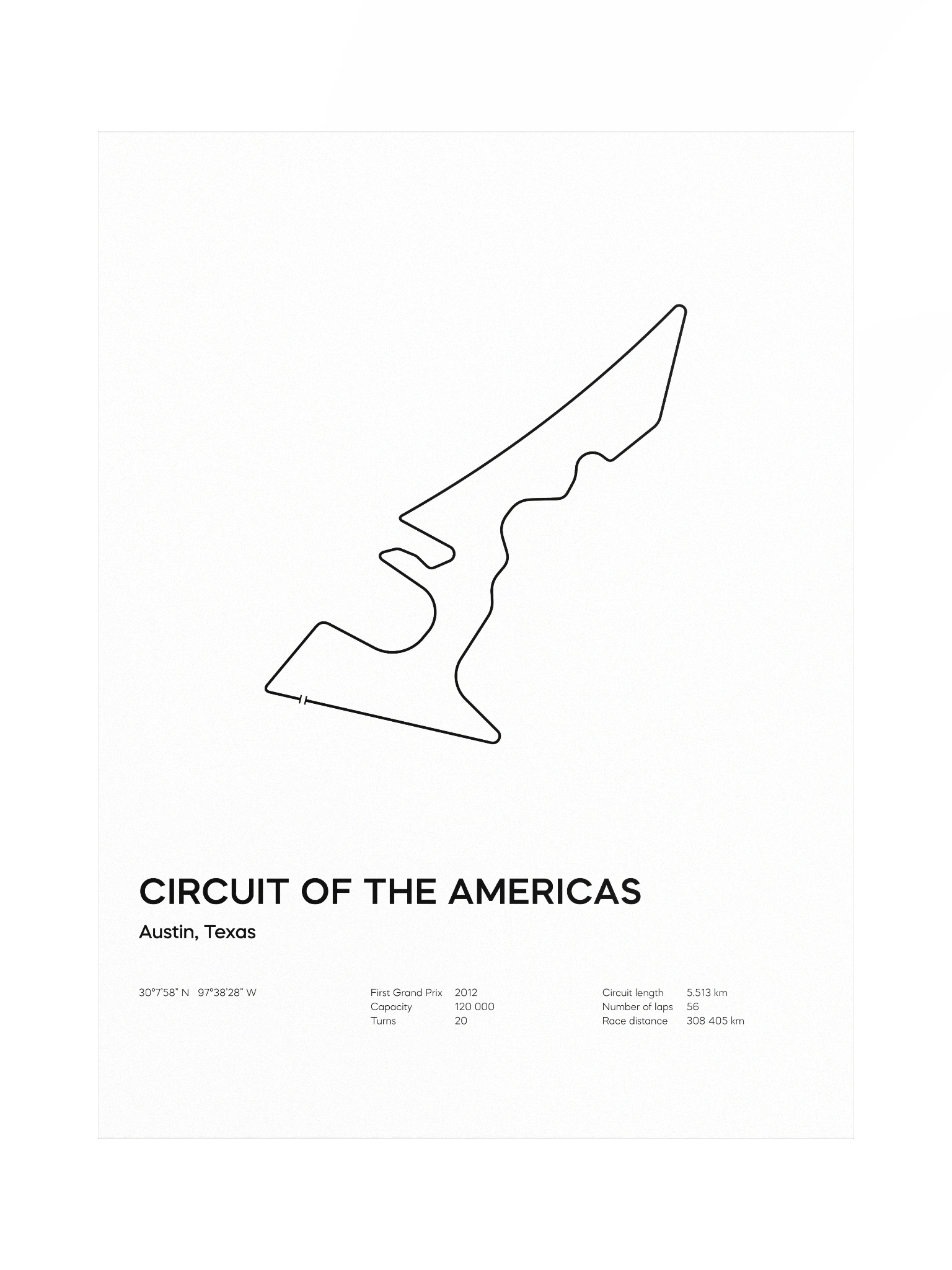 Circuit of the Americas Grand Prix Poster product image (4)