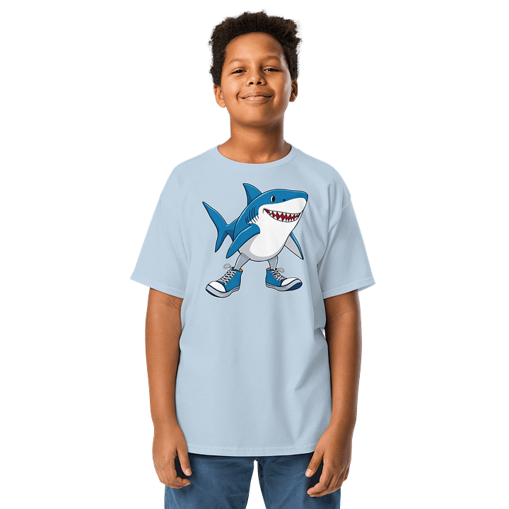 Tralalero Tralala Cartoon Shark – Kids Tee product image (11)