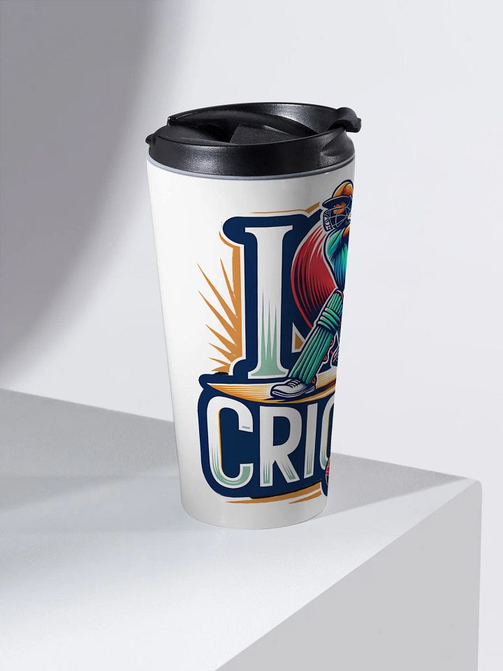 I Love Cricket Travel Mug - Take Your Passion on the Go product image (2)